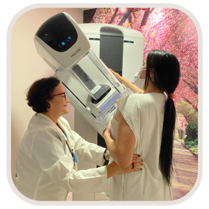 Banner ilustrativo do exame de Mamografia