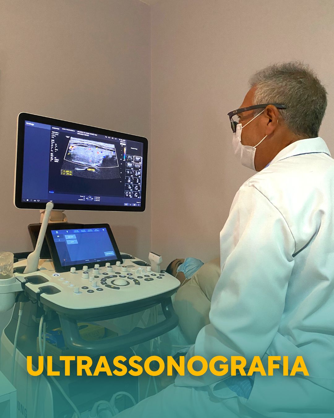 Banner ilustrativo do exame de Ultrassonografia